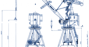 Portal loading crane of КПП 32-32-10,5 type