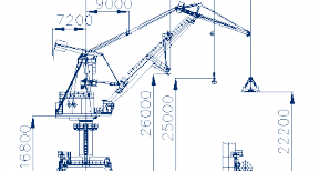 Кран портальный перегрузочный 16-36-10,5 т
