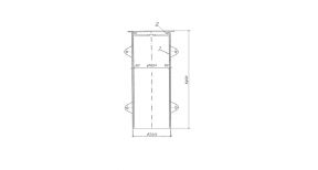 Container for nuclear fuel dry wastes